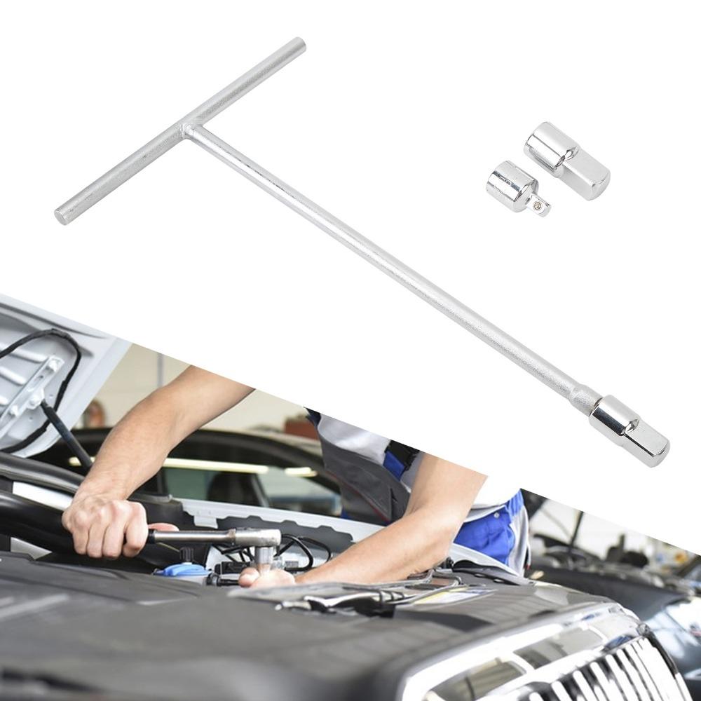 3/8in Drive T Handle Socket Holder 1/4" and 1/2" Adaptors T Handle Wrench Set  Auto Shop