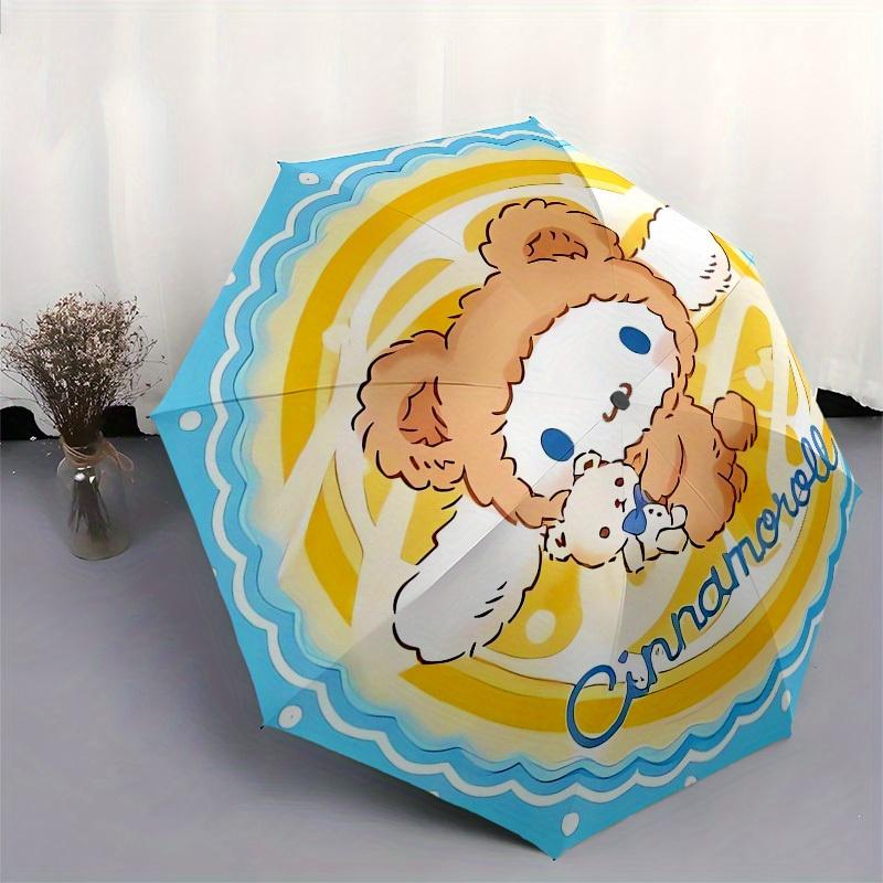 1pc CinnamorollUmbrella with Plastic Handle,Suitable for All Seasons Home Travel Outdoor UmbrellaSanlio246