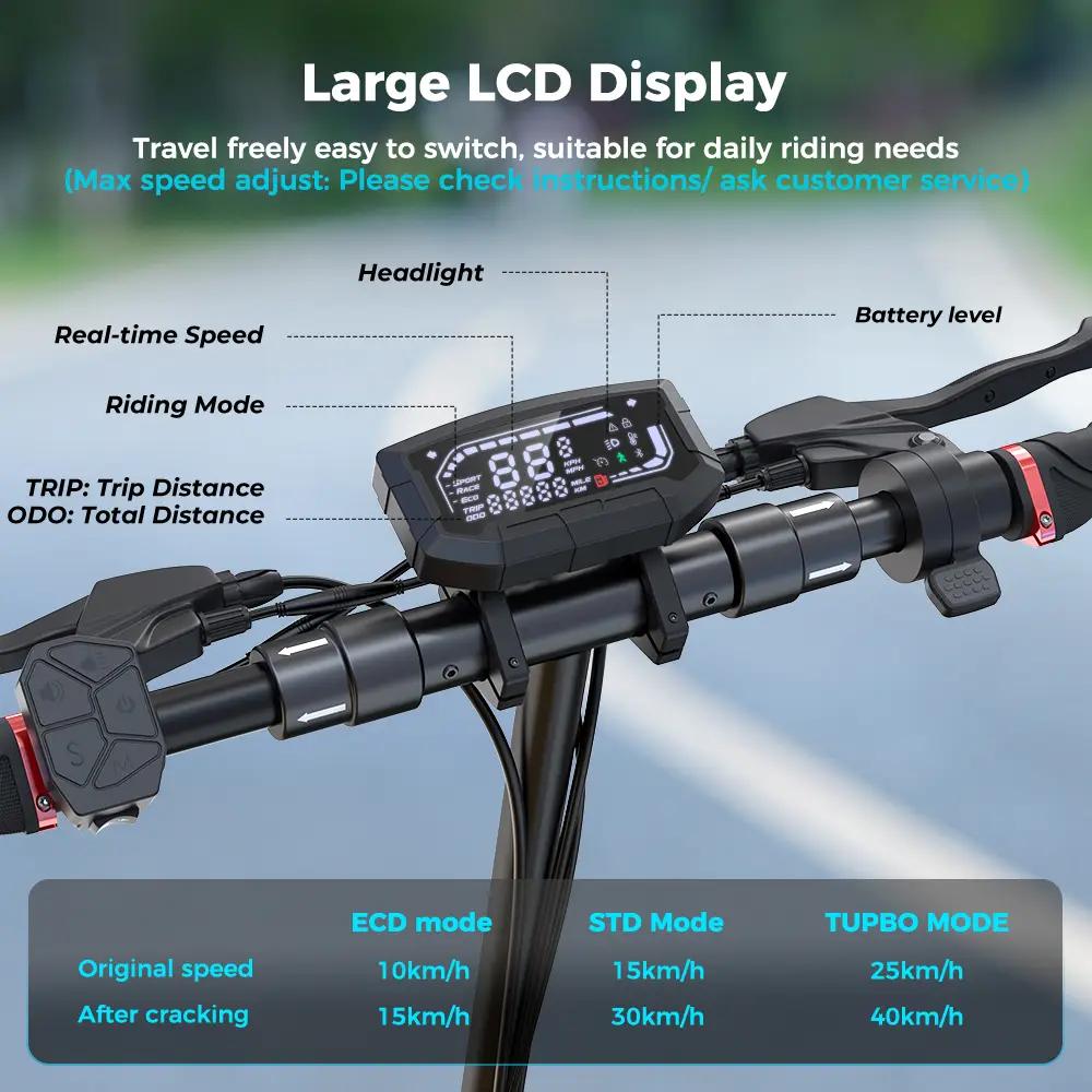 Adult Electric Scooter iScooter Foldable 10 Inch Off Road Tires App Control iX3