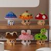 Cartoon Mushroom Bear Design Building Block Set For Kids Creative Toy Building