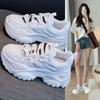 Platform Dad Shoes Women's New Height Increasing White Leisure Sports Spring and Autumn Summer All-Matching and Lightweight