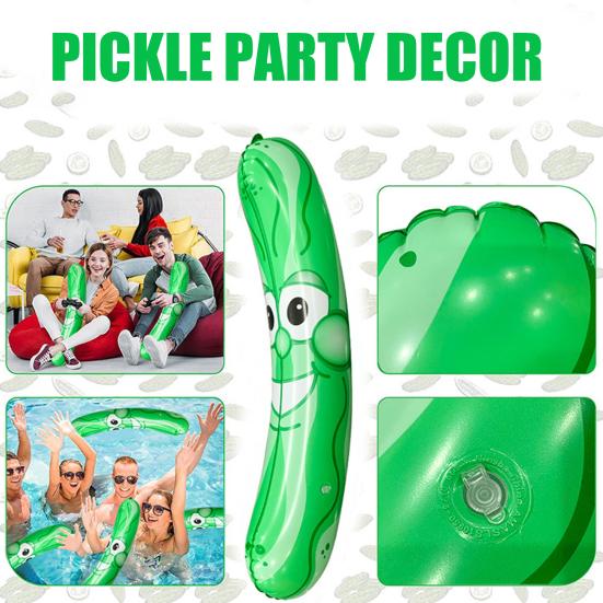 Giant Inflatable Bananas 34.7-Inch-Tall Funny Pickle Novelty Gag Prank Joke Gifts for Fruits Lovers Summer Pool Party Decorations