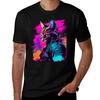 Lynx Synthwave T-Shirt T Shirt Man Plain T Shirts for Man Graphic Funny Men T Shirt Cotton 100% T-Shirt