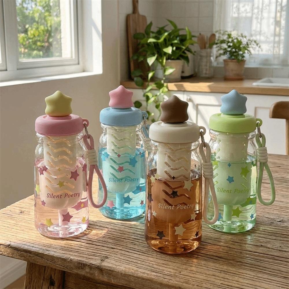 Large Capacity Star Water Bottle BPA Free Drinking Bottle With Tea Infuser School