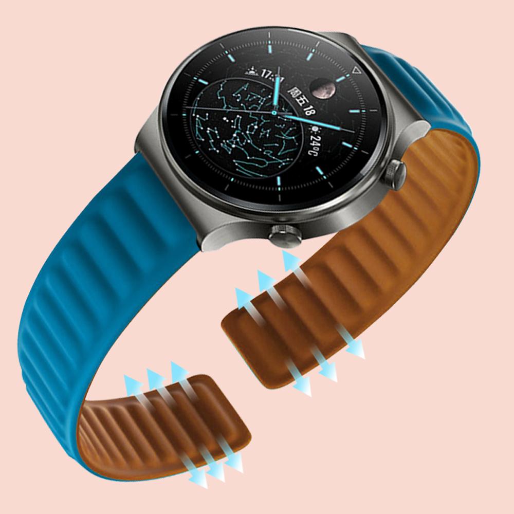 Силиконовый ремешок 20 мм 22 мм для Samsung Galaxy watch 7/FE/6/5/4/classic/Active 2/3/S3/40mm Браслет Huawei watch GT-2-Pro 3 4 ремешок