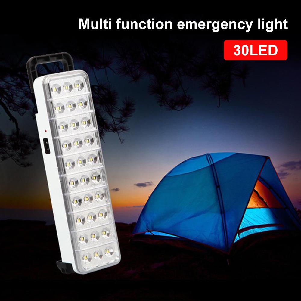 LED Waterproof Emergency Light Flashlight Mini 30 LED 2 Mode Rechargeable Emergency Light Lamp For Home Camping Outdoor