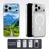 Чехол для телефона с изображением пейзажей Швейцарских Альп для iPhone 17,16,15,14,13,12,11,Pro,Max,Plus,E,Air,Mini Magsafe Прозрачный