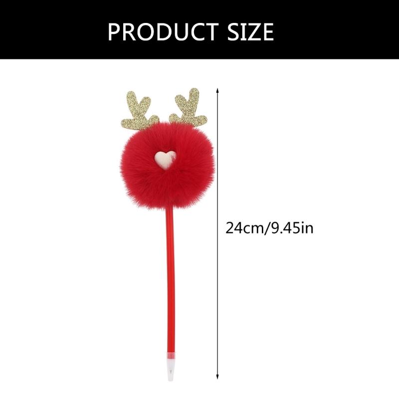 6Pcs Christmas Themed Ballpoint Pen Funny Christmas Writing Pen for Boy Girl Student Class Reward, Stocking Fillers