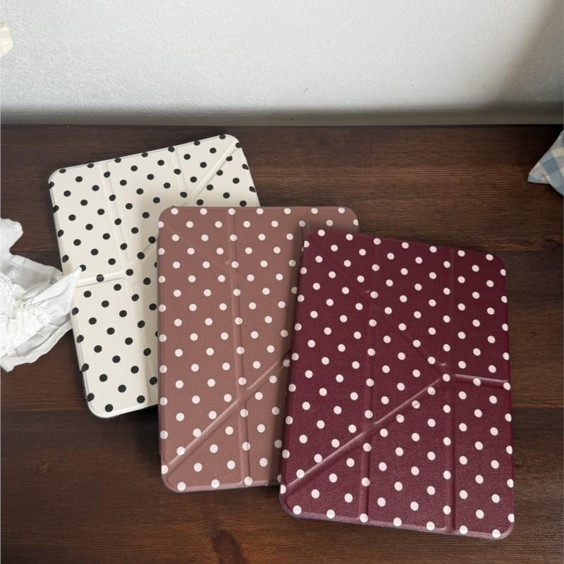 Корейский INS чехол для планшета в горошек для iPad Air 3 2019 Pro 10.5 Air4 5 10.9 дюймов 10-го 2022 Air6 7 11 M3 2025 Минималистичный стильный чехол