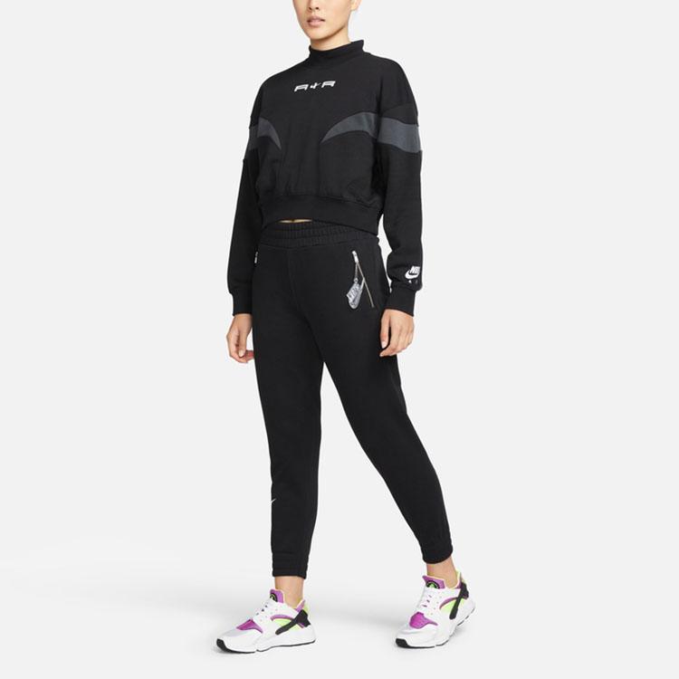 Nike Повседневные трикотажные спортивные брюки с логотипом, женские, черные, DJ1061-010