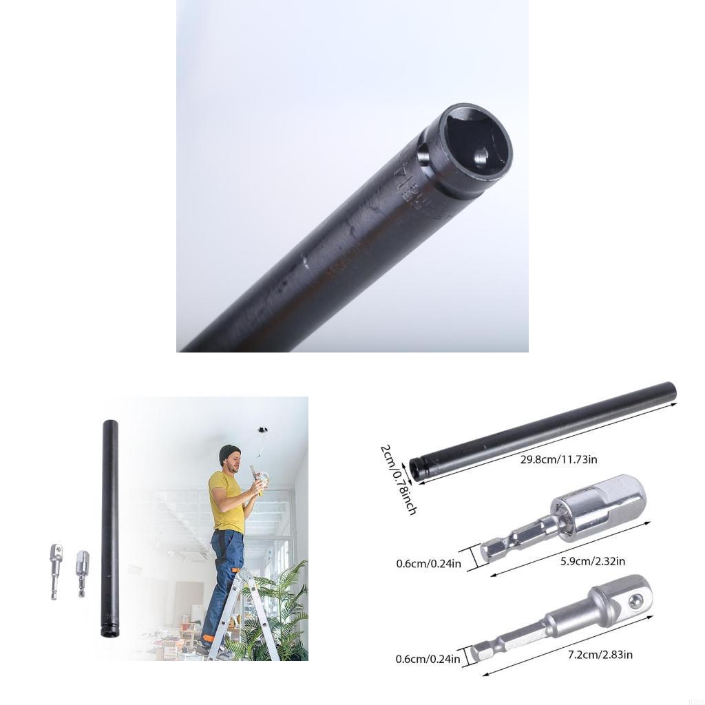 H7EE Hollow Nut Driver For Easy Fastening Tasks Extended Reach in Ceiling Application