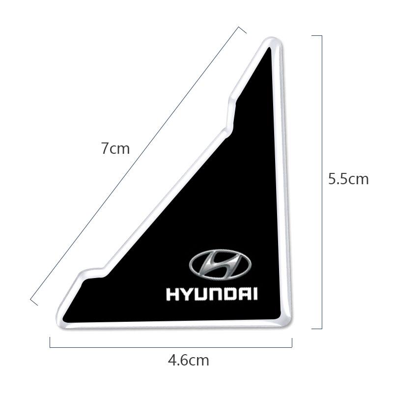 Car Logo Stickers Door Corner Collision Anti-scratch Protection For Hyundai NLINE I30 I20 I10 Veloster Tucson Kona IX35 I40 IX20 HH65