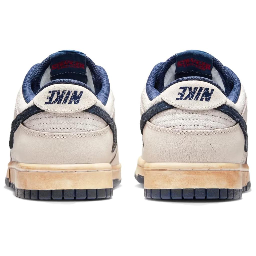 Stranger Things X Nike Dunk Low Phantom Unisex Sneakers Grey Midnight-Navy College-Grey IH6766-001