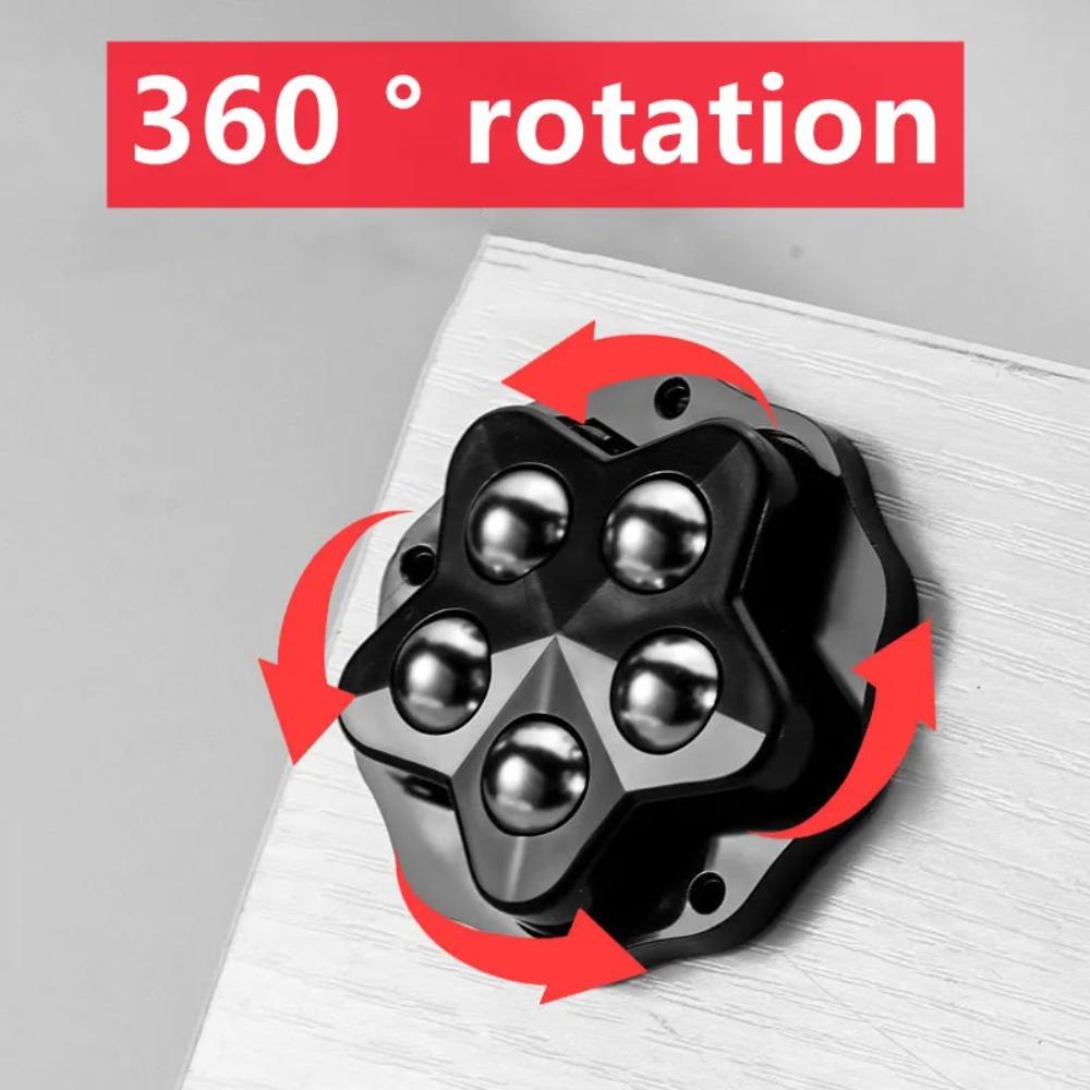Heavy Duty Caster Wheels 4PCS Self Adhesive 360 Swivel 5 Ball Bearings for Storage Boxes Furniture Home Use Office Chair Wheels