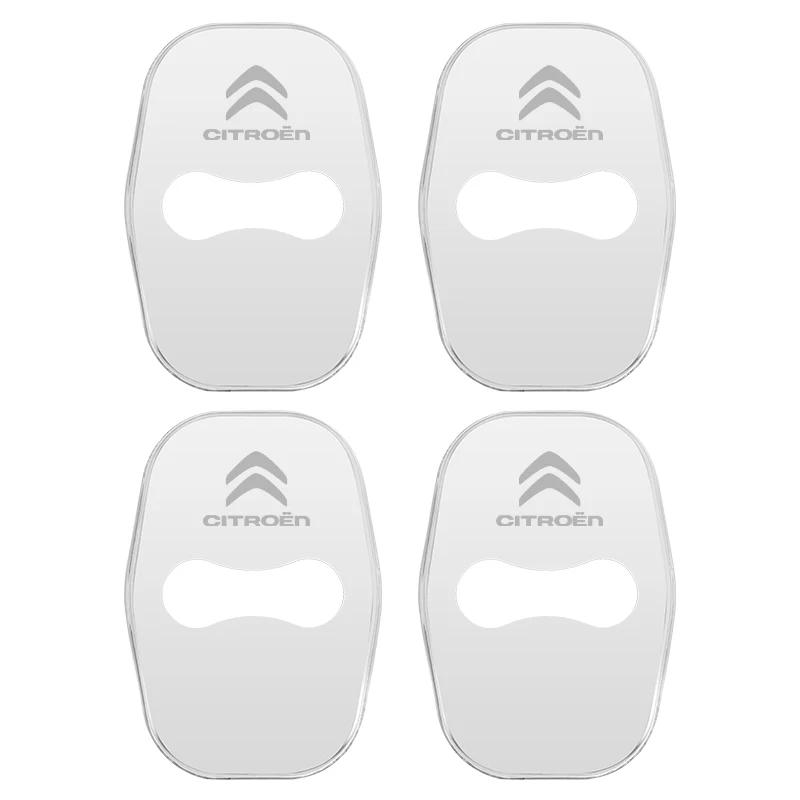 Металлические Накладки на Замок Двери Автомобиля для Citroen C4 C3-XR C5 Aircross C6 C-quatre Picasso C-Elysee C4L C3L Наклейки с Логотипом Значок4T4