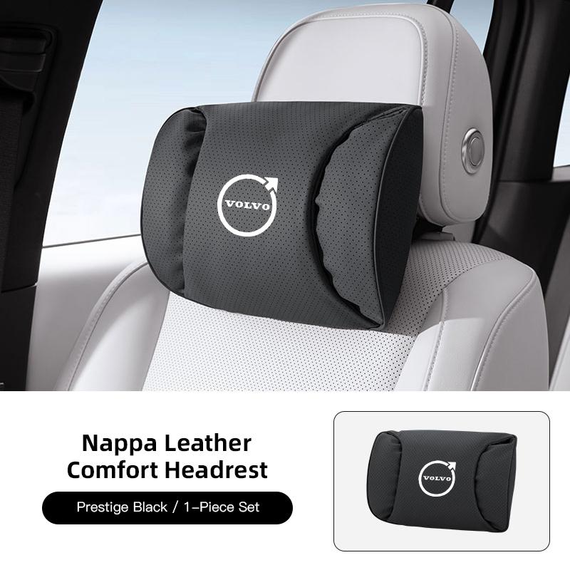 mrjvb7 Keychain Leather Car Seat Headrest High-quality Comfort Waist Rest Neck Pillow Auto Interiors For Volvo Rdesign V60 V40 XC60 V50