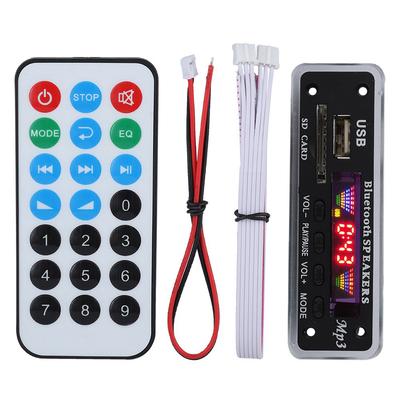 SDM01Bt U-DX Bluetooth 5.0 4-цветный экран MP3 FM APE FLAC декодирующая плата модуль (черный)