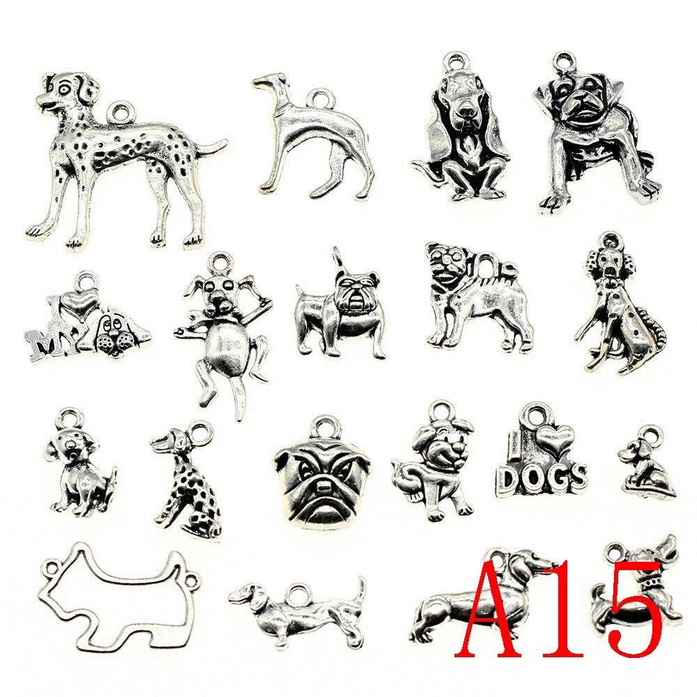 Древние серебряные подвески с животными, компоненты ювелирных изделий ручной работы