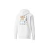 Puma Club Graphic Fz Hoodie Knit Jacket Мужская Верхняя одежда Белый 533199-02