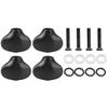 Tuning Peg Cap Ukulele Tuning Knob Handle Small Fish Tail Shape Guitar Shaft BuckleBlack