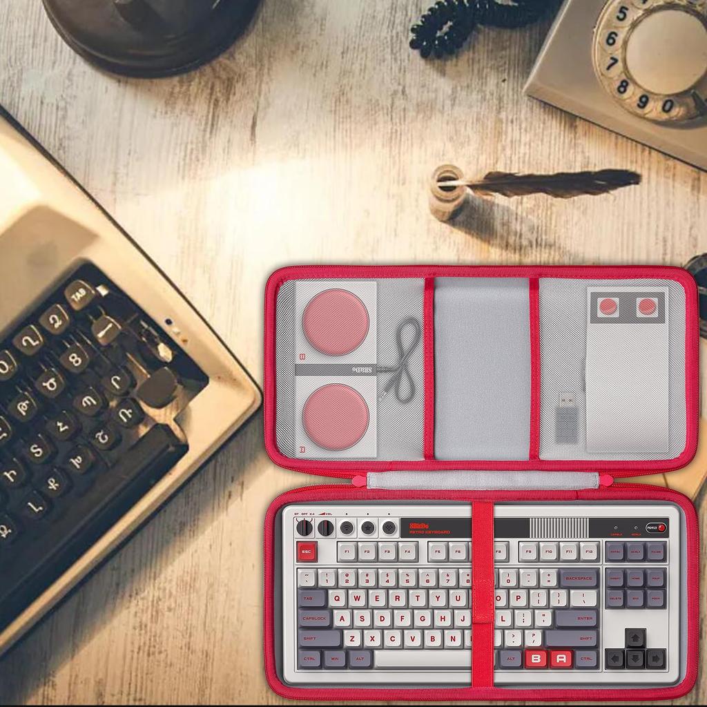 8Bitdo Mechanical Keyboard Storage Case English Layout Japanese Layout Game Keyboard Compatible with Dual Super Programmable Buttons (Case Only) -