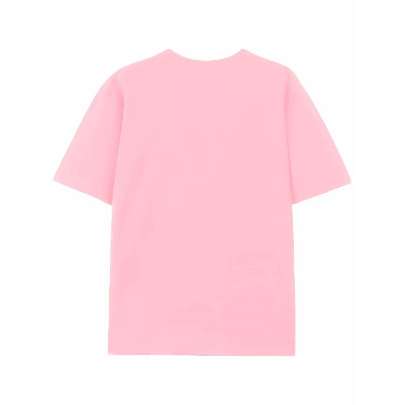 European sizes Round-Neck T-Shirt Featuring a Colorful Block Pattern And The Words Perfect for Casual Wear