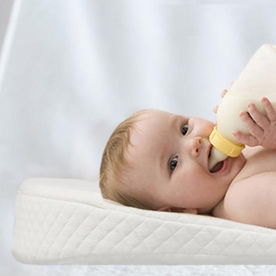 Дышащая пена с эффектом памяти, подушка для сна на танкетке для младенцев, полукруглая подушка на танкетке для головы, предотвращает плевание, подушка для грудного вскармливания новорожденного, поясница для беременных