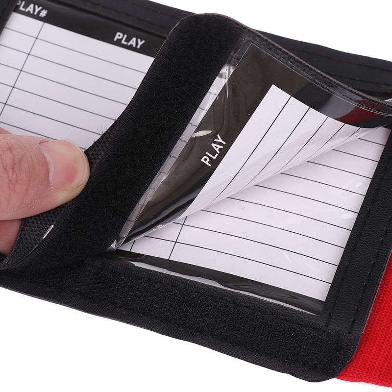 Rugby Wristband Training Equipment Teaching Board With Viewing Window Armband For Play Softball Signs Baseball Hockey