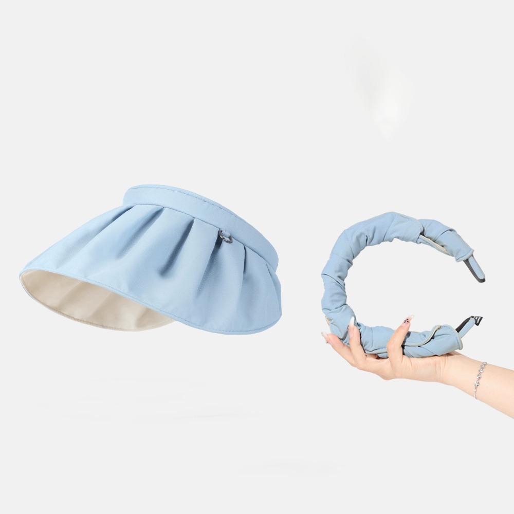Летняя кепка-повязка для защиты от солнца без верха, складной козырек, женская ракушка, спорт