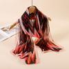 New Fashion Luxury Print Design Women Silk Scarf Shawl Elegant Headscarf Hijabs Chiffon Muslim Wrap Scarves