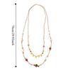 High-end Flower Glass Beaded Necklaces Temperament Sweater Chain  For Women