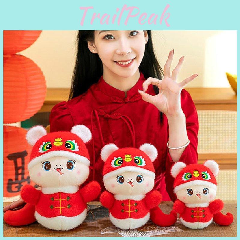 Очаровательная плюшевая игрушка Змея с головой тигра 2025 год Змеи Маскот Подарок