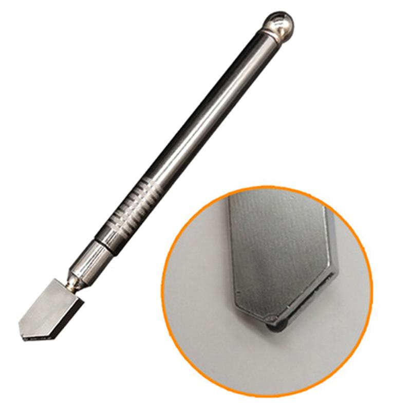 Professional Oil Feed Glass Cutter Diamond Antislip Metal Handle Cutting Tools