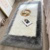 Simple and Stylish Back-shaped Imitation Wool Bedroom Bedside Blanket Bay Window Balcony Long Hair Living Room Coffee Table Floor Mat