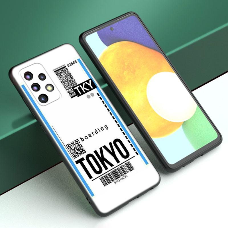Наклейка на проездной билет Париж Чехол для телефона для Samsung A21 A30 A50 A52 S A13 A22 A23 A32 A53 A73 5G A11 A12 A31 A33 A51 A70 A71 A72