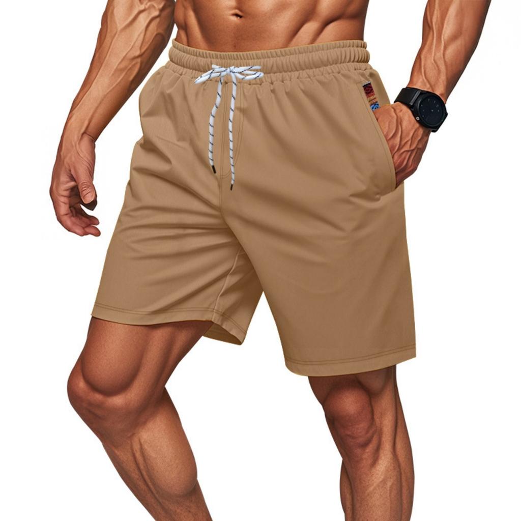 Men's American Casual Beach Sports 5 Minute Pants Fitness Jogging Quick Dry Stretch Shorts