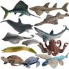Realistic Marine Animal Action Figures Simulation Ocean Life Model Ornaments Educational Toys For Boys Girls