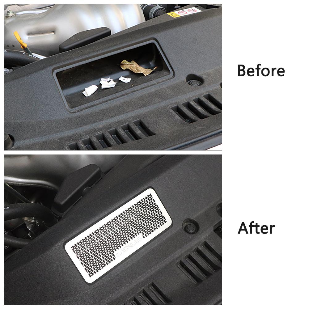For Lexus ES ES200 ES260 ES250 ES300 2018 2023 Car Engine Air Intake Protection Cap Metal Cover Trim Insect Net Anti
