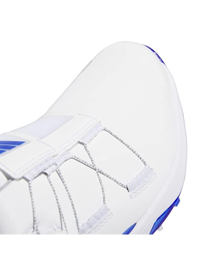 Кроссовки для гольфа ZEDG 23 Boa Footwear Metallic cm M [Adidas Golf] мужские белые/прозрачно-голубые/серебристые 28.0