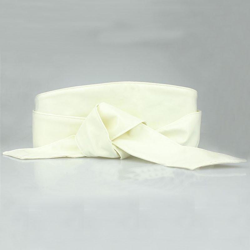 1 шт., женский мягкий кожаный широкий пояс с бантом для платья, аксессуары для одежды