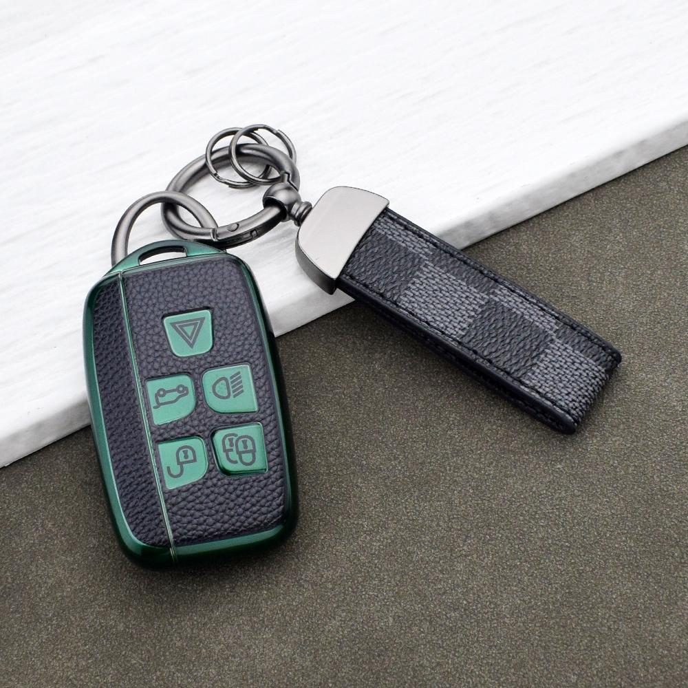 Прочный кожаный чехол из ТПУ для ключей Land Rover Sport Evoque Discovery Velar Freelander Jaguar Xf Xe Xj Защитный чехол Брелок