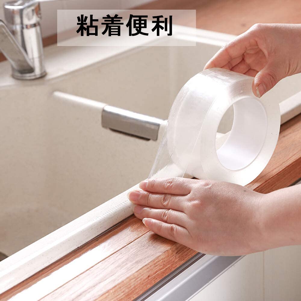 And 30mm X Repair Kitchen Corner Strong for and Transparent Not Affect Interior Anti-Mold Stain-Preventing Tape, 5.0m, Tape, Tape, Adhesive,