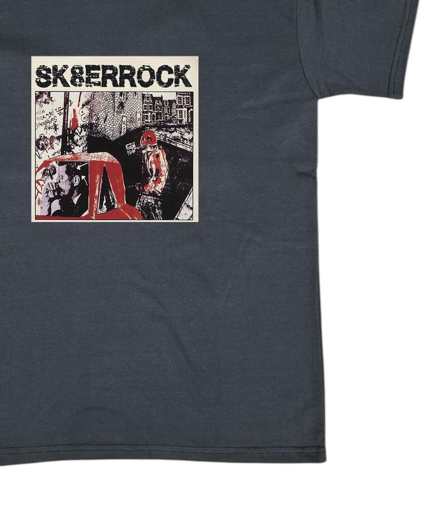 SK8ER ROCK Грязная Граффити Футболка ((Темно-серый))