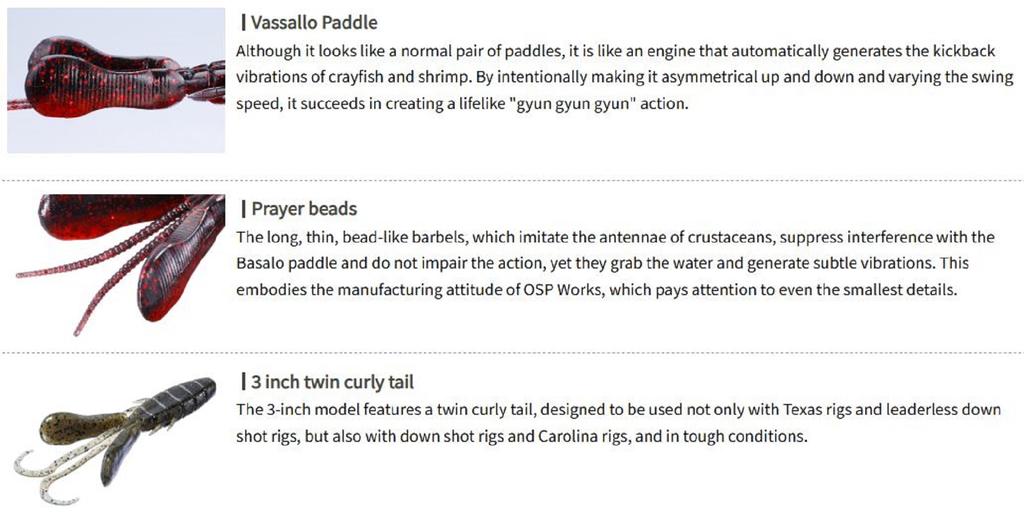 OSP Мягкая приманка Dolive Beaver 3,5 дюйма W-034 (9689)