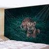 Фэнтезийный гобелен с животными, лесной тигр, украшение для дома, настенный подвесной богемный гобелен для гостиной, спальни, эстетика, украшение комнаты