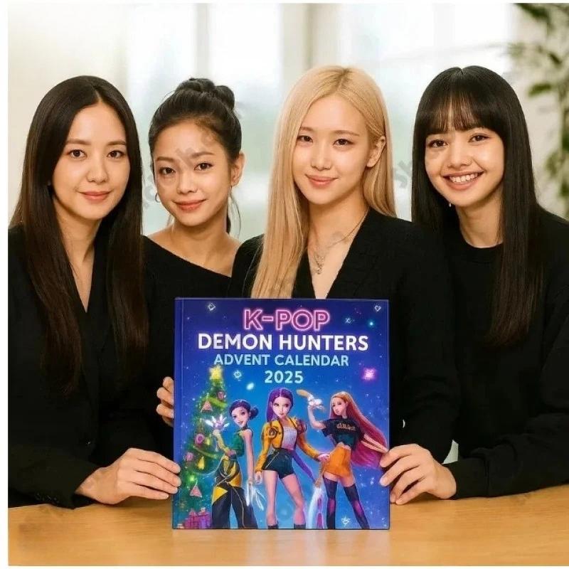 2D/3D Акриловое украшение на рождественскую елку «Охотник на демонов», K-pop стиль, адвент-бокс с сюрпризом, милый готический праздничный декор для подростков и женщин, подарок