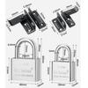 Waterproof Stainless Steel Padlock Small Lock Head Anti-theft Lock Household Lock  Door Lock