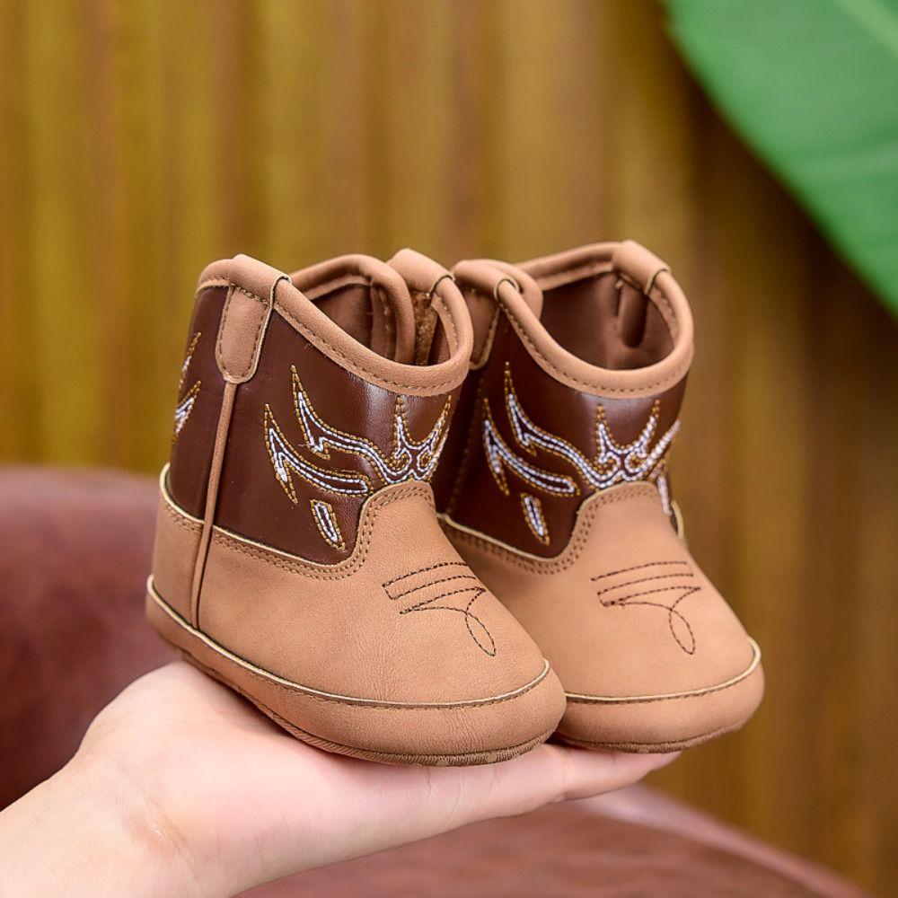 Anti-Slip Infant Toddler Shoes Plush Inside Walking Shoes Comfortable Baby Boots For Boys Girls