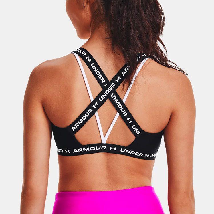Under Armour Женский черный топ-майка с перекрестными лямками 1361033-001