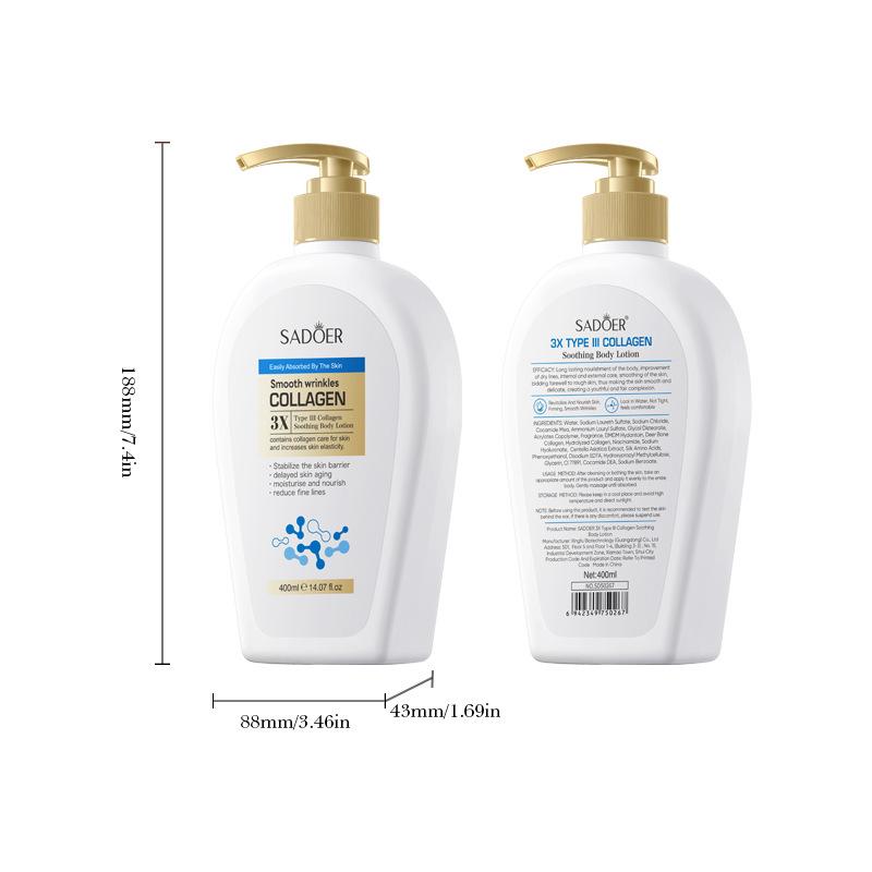 400 мл Коллагеновый лосьон для тела с 3-кратным подтягивающим и увлажняющим действием